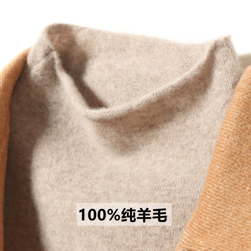 清河县纳强羊绒制品厂美利诺半高领羊毛衫女100纯羊毛打底衫秋冬