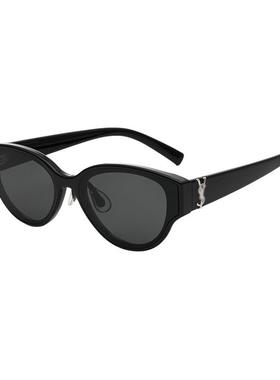 珍视光学猫眼墨镜女2025年新款尼龙偏光小框时尚高