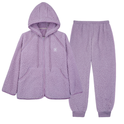 秋冬季暖绒大码家居服