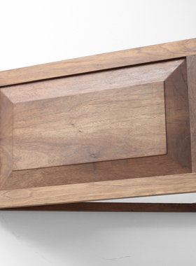 嵌板电箱门实木电表箱装饰遮挡黑胡桃木橡木攒边美式简约经典定制