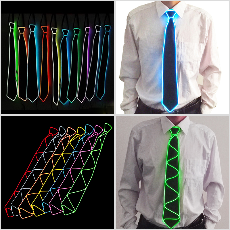 LED发光领带酒吧蹦迪道具
