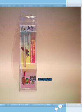 台湾惠弘水草大师拐杖式玻璃温度计 拐棍式玻璃温度计