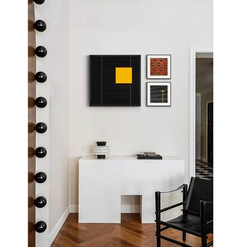 现代简约摄影建筑高级感小众抽象民宿艺术餐厅壁画客厅挂画装饰画