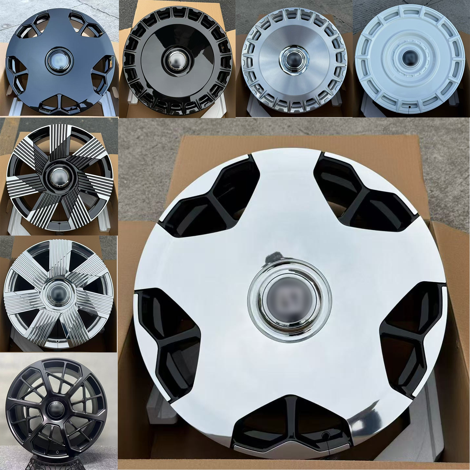 适用于20 21 22寸极氪9X大饼锻造轮毂适配极氪009 001领克900悬浮