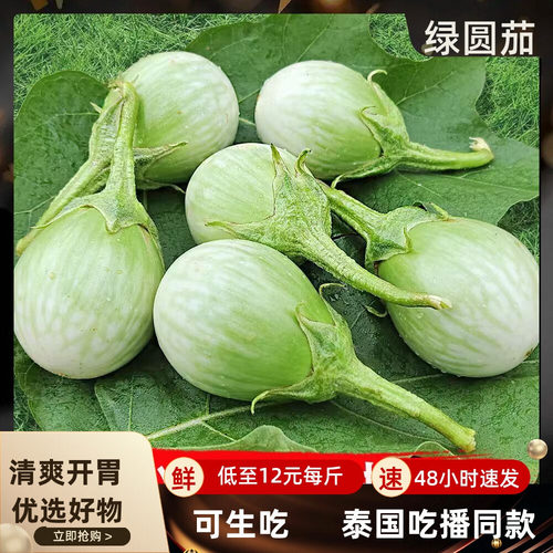 泰国生吃小圆茄新鲜茄子咖喱茄