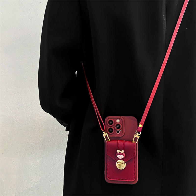 蝴蝶结女孩卡包reno11适用opporeno10手机壳reno9/8pro卡通reno6/5k女reno7防摔A1斜挎A97/A58全包findx6套k9