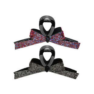 STT韩国东大门轻奢重工砂糖蝴蝶结大号抓夹女后脑勺发量多鲨鱼夹