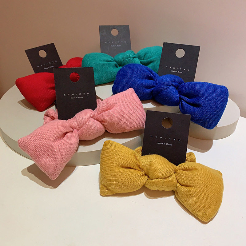 糖果色填充棉泡泡蝴蝶结发绳简约少女可爱丸子头皮筋大肠发圈发饰