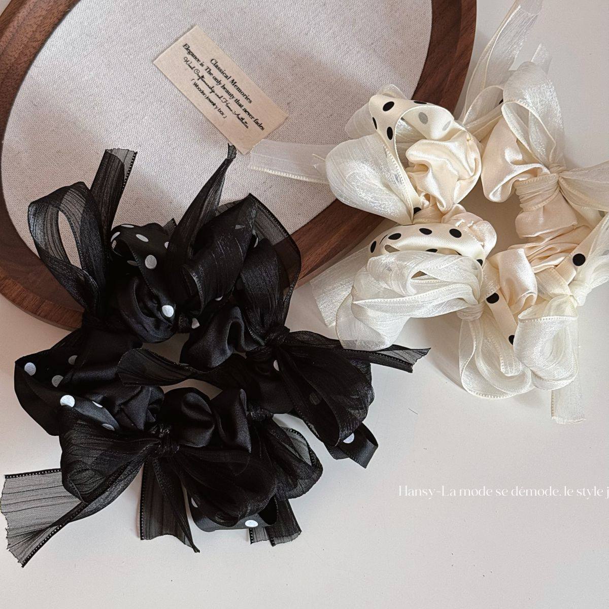 丝带打结波点大肠发圈头花慵懒风头绳高级感发绳丸子头发饰新款,家庭/个人清洁工具,发圈/发网,淘宝优惠券,粉丝福利购,淘宝优惠卷