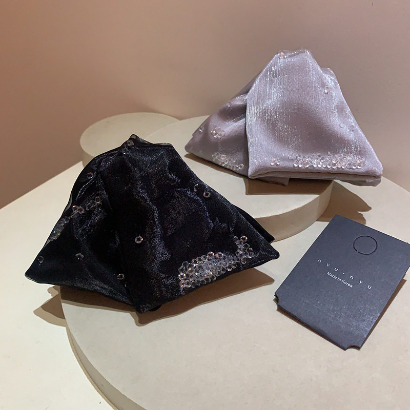 时尚灵动水钻网纱双层三角包布抓夹女高级感时髦新款后脑勺发夹,饰品/流行首饰/时尚饰品新,民族风发饰,淘宝优惠券,粉丝福利购,淘宝优惠卷