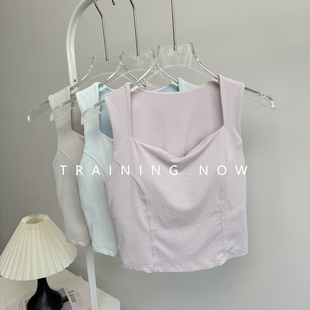 一体式 健身背心女收副乳瑜伽内衣跑步防震运动文胸普拉提训练服