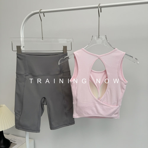跑步套装女夏健身房训练瑜伽服
