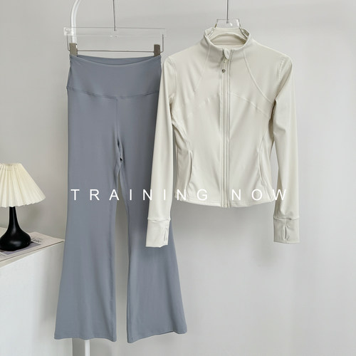 运动套装女秋冬立领普拉提锻炼