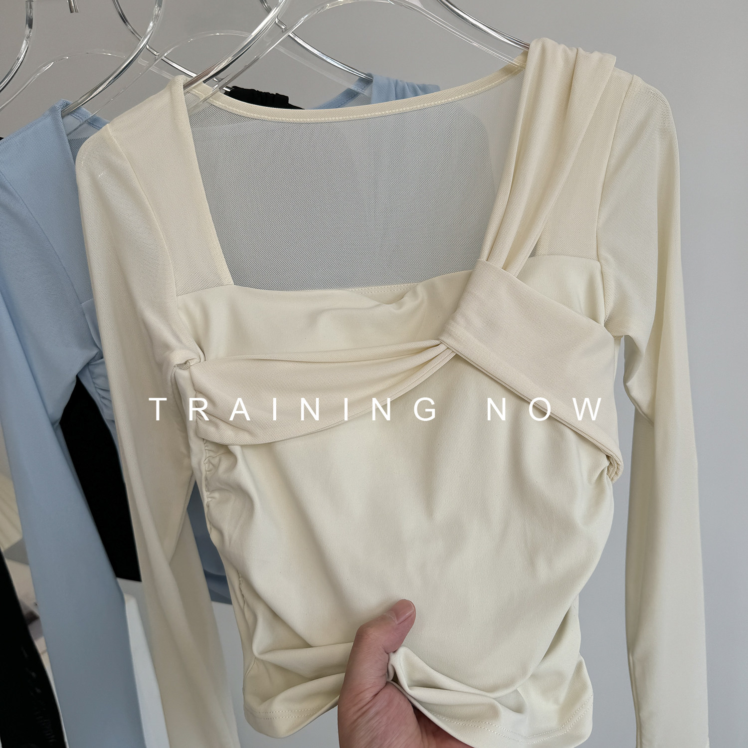 瑜伽服女2025秋季新款运动上衣绝美网纱长袖T恤普拉提训练健身服,运动服/休闲服装,健身衣,淘宝优惠券,粉丝福利购,淘宝优惠卷