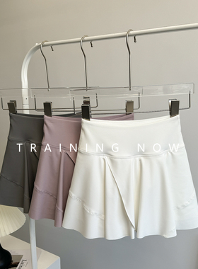 运动网球半身裙女夏2026新款高腰显瘦晨跑步健身裙速干羽毛球裙裤