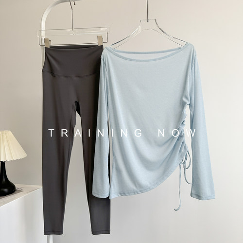 瑜伽服套装女春季宽松薄款运动