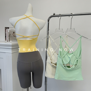 一体式运动背心高级感防震美背瑜伽服内衣外穿显瘦跑步训练上衣