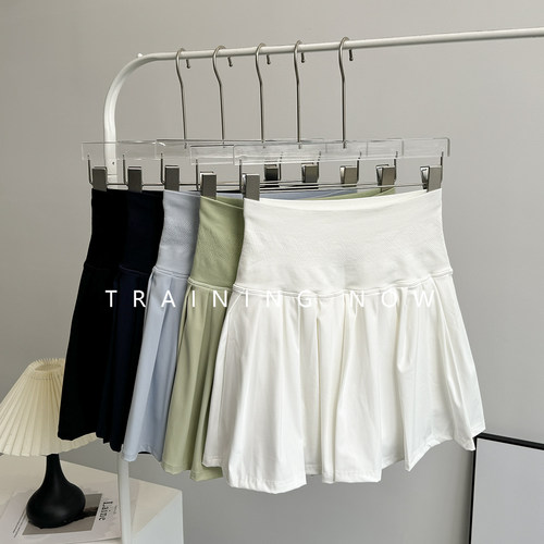 运动羽毛球半身裙女夏季速干