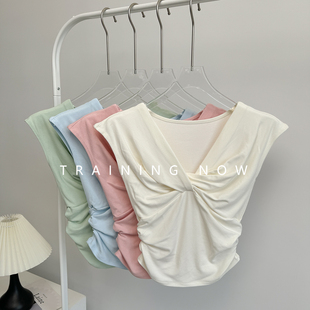 修身 薄款 显瘦跑步速干瑜伽服健身训练运动服 背心女夏季 运动无袖