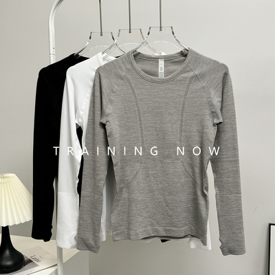 瑜伽服女秋冬弹力紧身长袖