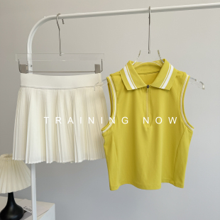 高级感羽毛球服套装 高尔夫健身房运动短裙专业瑜伽网球服 女夏季
