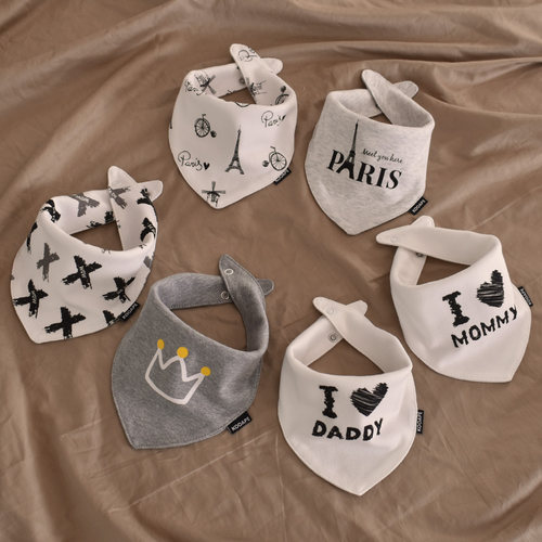 宝宝纯棉吸湿透气口水巾