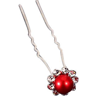 头饰韩国发簪盘发发插插针水钻小簪子发卡成人u型夹发夹发钗发饰