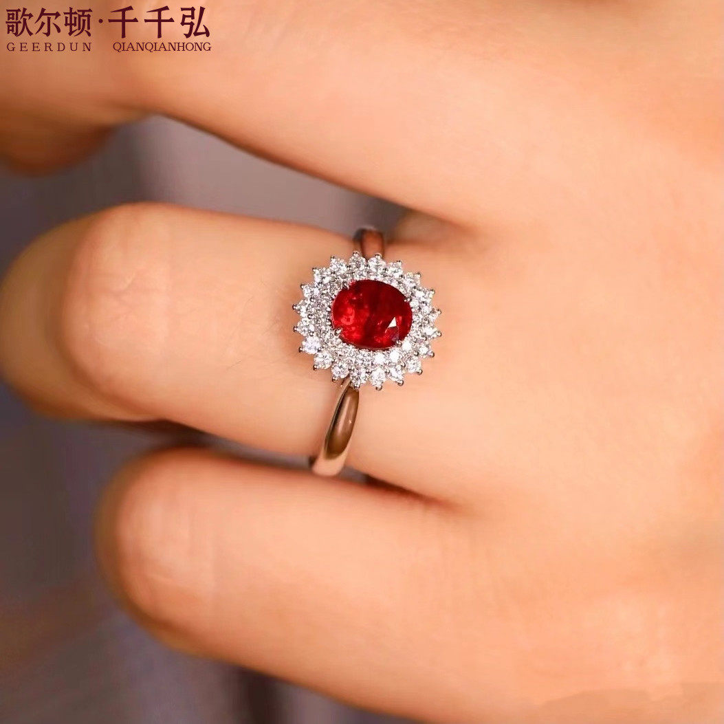 千千弘18K红宝石戒指性价比高