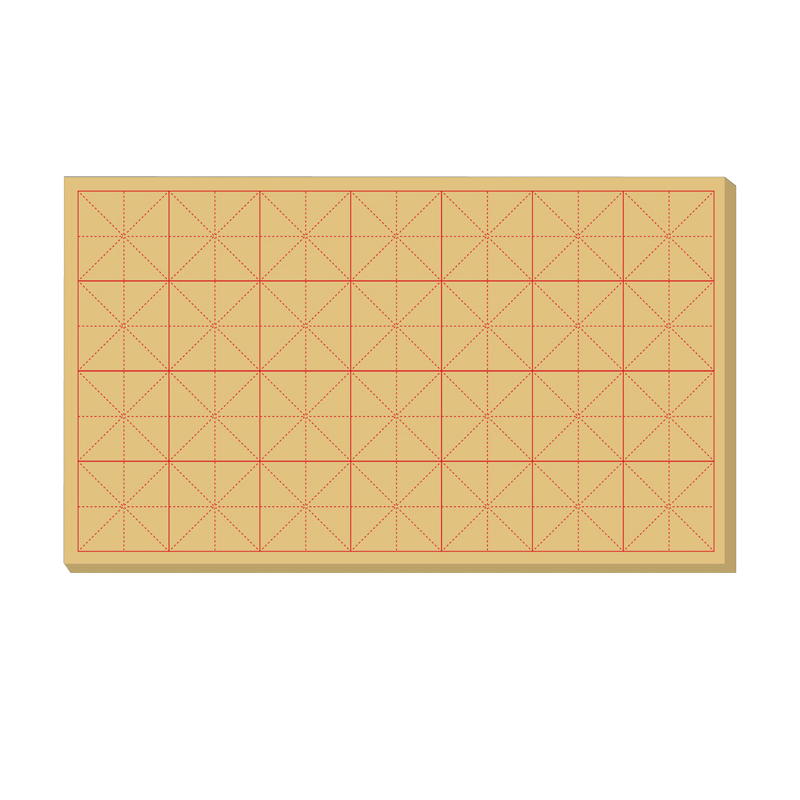 毛边纸书法专用练字米字格宣纸半生半熟纸加厚竹浆书法纸初学者毛笔字练习用纸批发手工元书纸带格子的毛边纸
