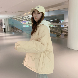 韩系小个子短款羽绒棉衣棉服女秋冬季外套夹棉薄款棉袄2025年新款