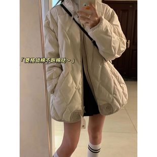 外套厚棉袄 潮秋冬季 oversize面包服短款 羽绒棉衣棉服女2023年新款
