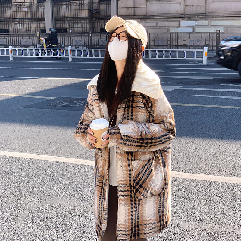 羽绒棉衣棉服女2025年新款秋冬季外套毛呢外套女中长款高级感大衣