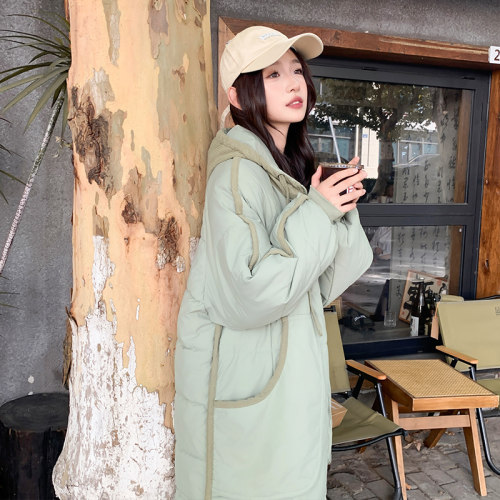 和锋金羽中长款oversize棉服外套