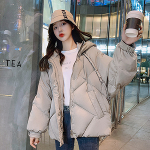 oversize面包服短款羽绒棉衣棉服女2023年新款潮秋冬季外套厚棉袄