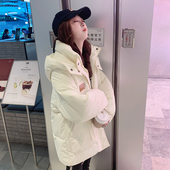 潮秋冬季 oversize面包服短款 保暖棉衣棉服女2025年新款 外套厚棉袄