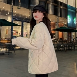 Короткий пуховик с пухом, демисезонная куртка, увеличенная толщина, в корейском стиле, 2021 года