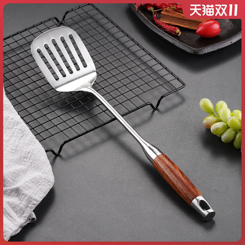 304不锈钢煎铲家用煎鱼专用铲厨房防烫锅铲鸡蛋煎铲炒菜铲子长柄