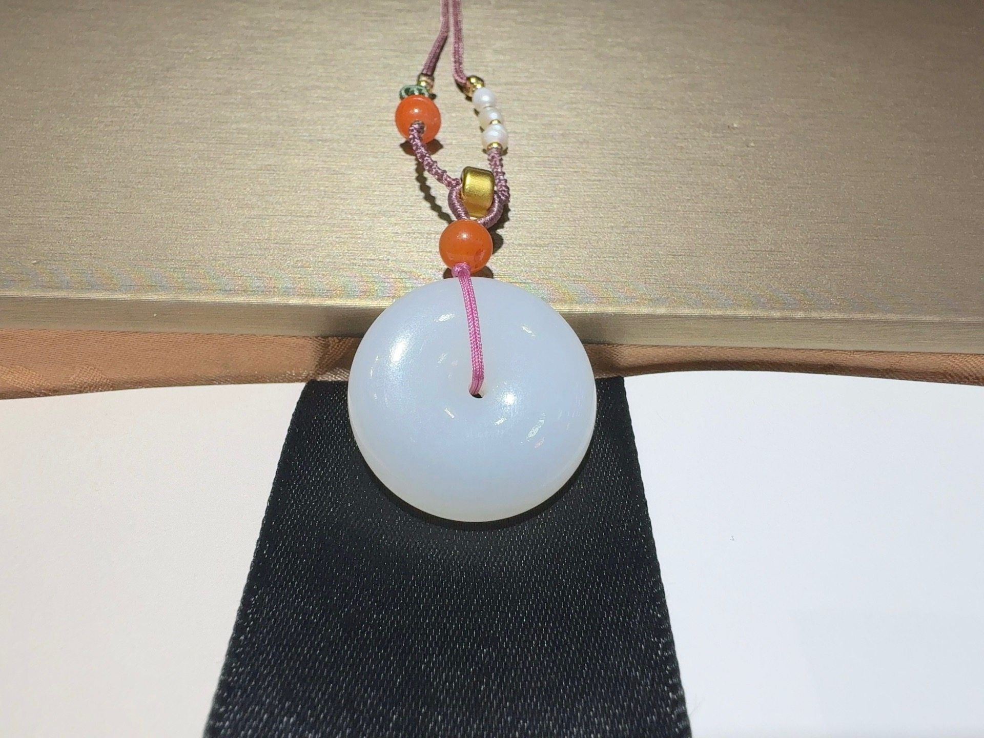 新疆和田玉羊脂玉·平安扣项链吊坠玉质饱满细腻入手油简单大方,饰品/流行首饰/时尚饰品新,项坠/吊坠,淘宝优惠券,粉丝福利购,淘宝优惠卷