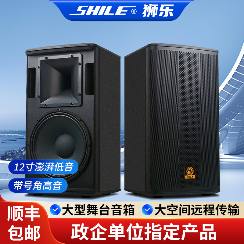 狮乐（SHILE）BX-112音箱12英寸200W多功能酒店宴会音乐音箱一对