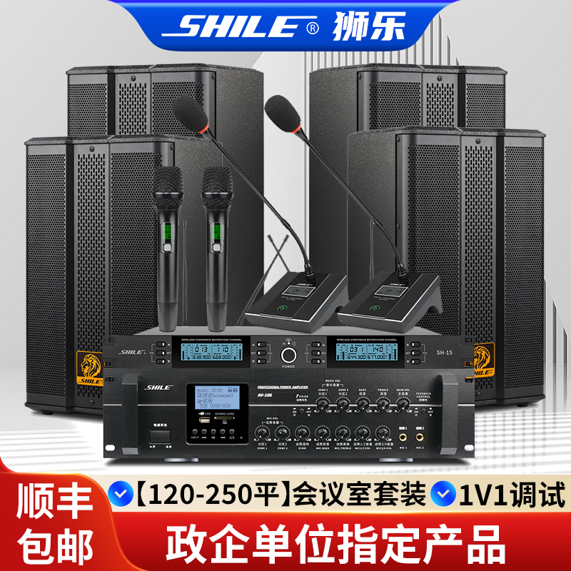 狮乐（SHILE）BX-503专业音箱8英寸木质烤漆箱体壁挂音箱黑白可选