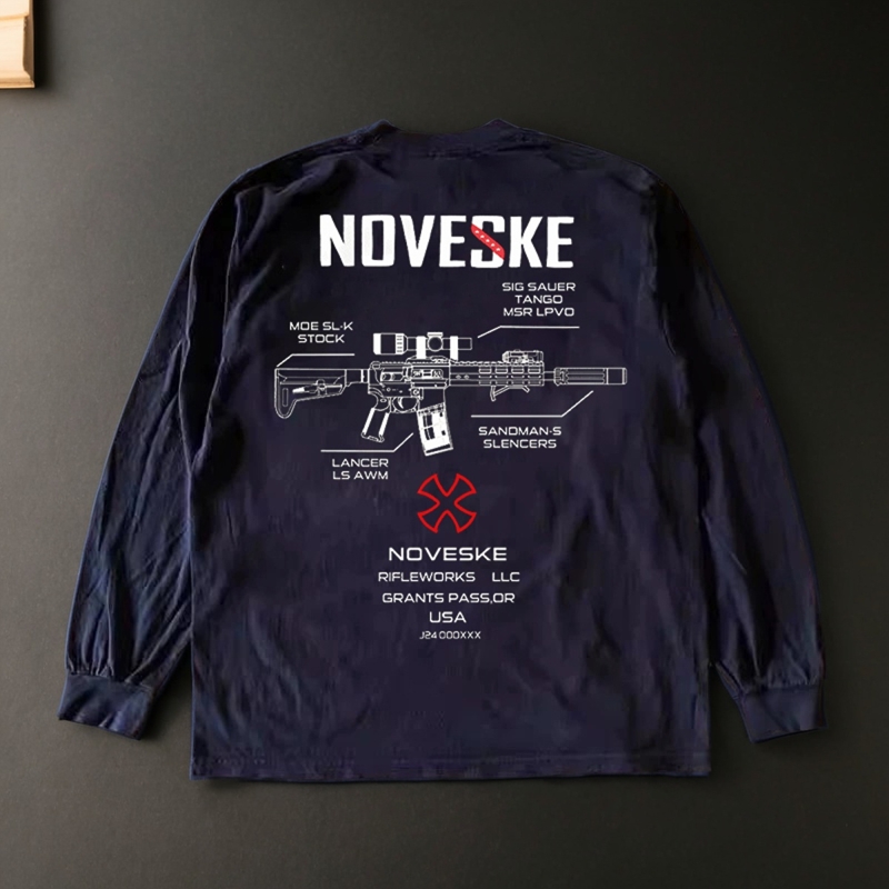 战术卫衣硬汉风T恤枪械图案衣服