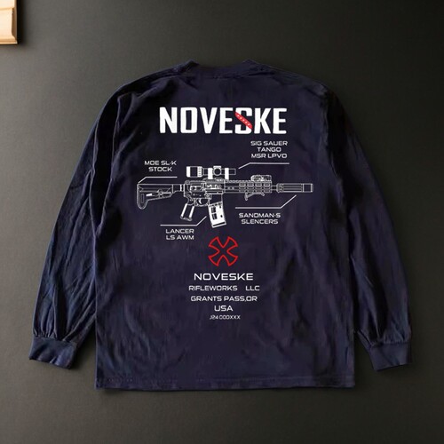 noveske战术卫衣枪械图硬汉风T恤