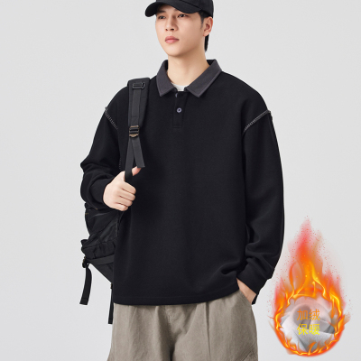 新款青少年潮流宽松翻领冬装上衣