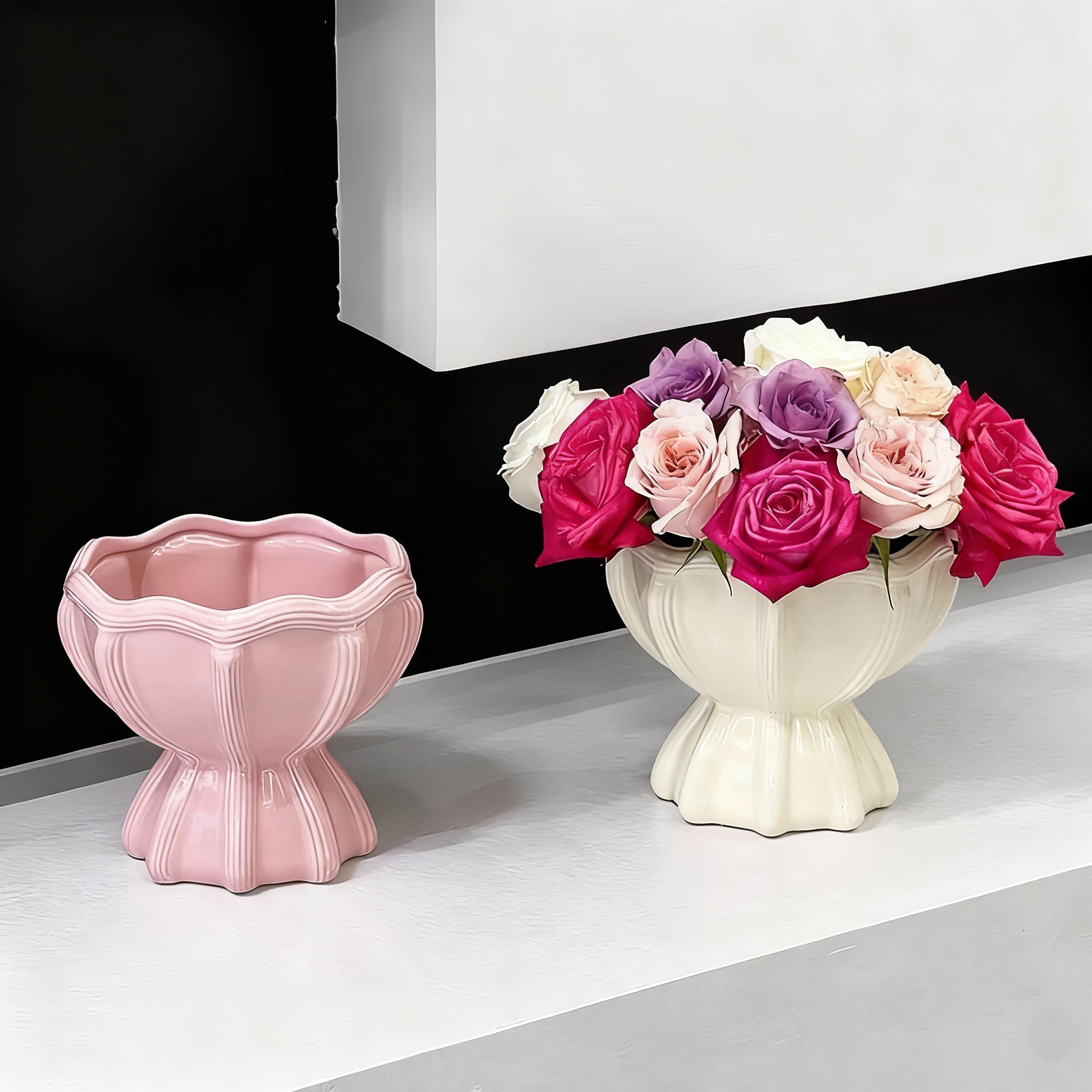 轻奢陶瓷花瓶花器桌面摆件