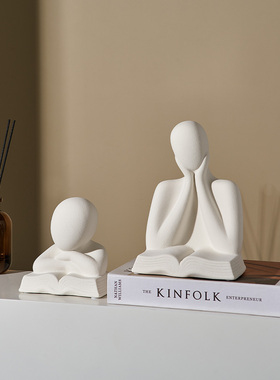 抽象人物摆件现代简约高级感艺术陶瓷家居客厅样板房软装饰品摆设