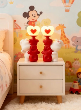 卡通动物造型儿童房床头台灯