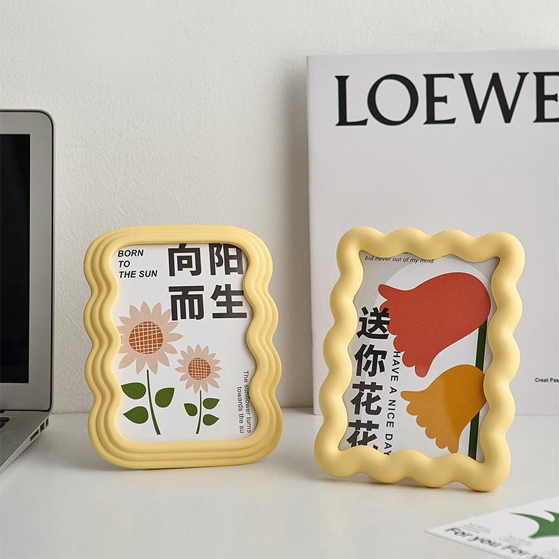 简约创意波浪相框装饰摆件