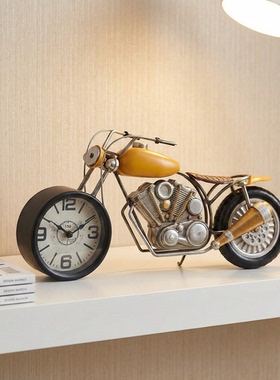 2026新款复古客厅时钟桌面摆件