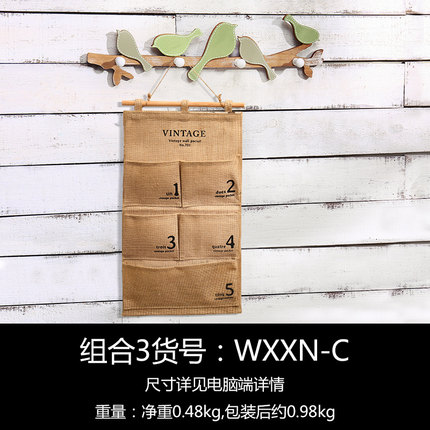 创意木质小鸟玄关挂钩衣帽架壁挂钥匙架衣帽钩墙饰挂件墙壁装饰品