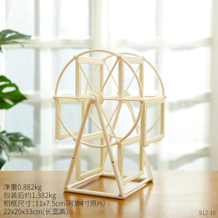 创意欧式摩天轮相框桌面装饰品摆件家居客厅房间卧室电视柜小摆设